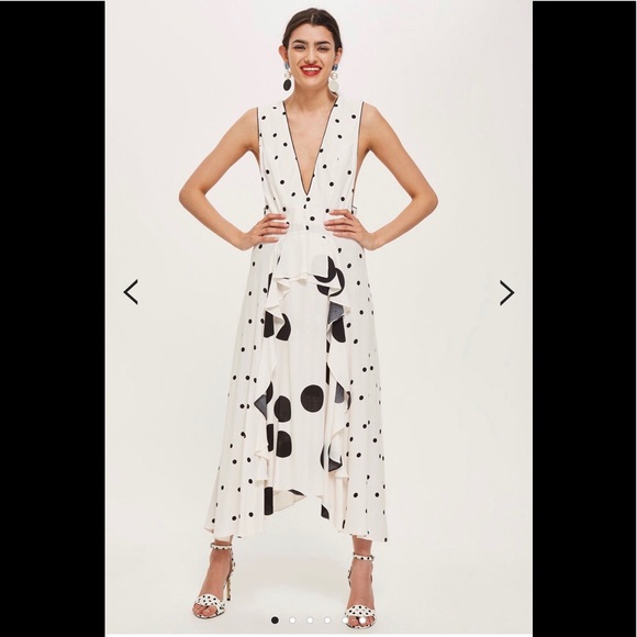 MIX SPOTTED MIDI DRESS - A BLOGGER FAV! - Picture 4 of 10